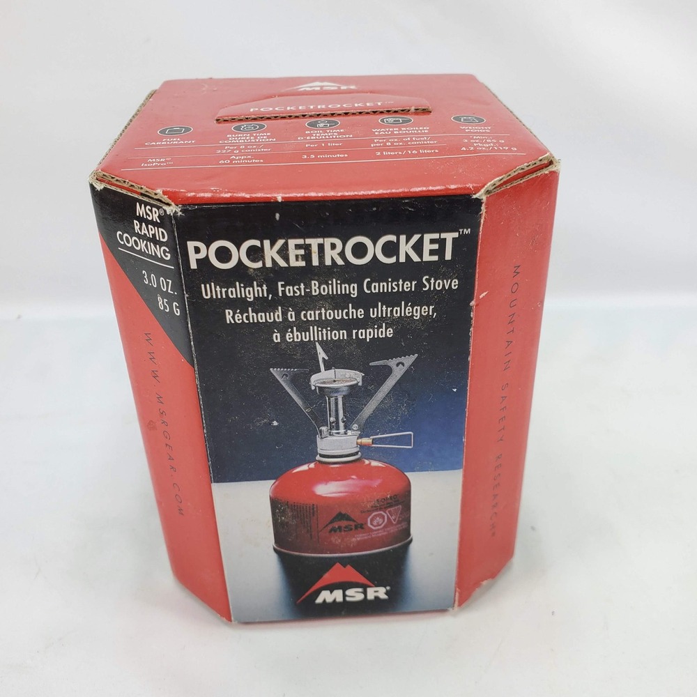 MSR PocketRocket Canister Stove Red Ultralight Backpacking Camping NEW
